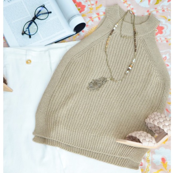 CASEY-Knit Halter Sweater - Picture 12 of 15